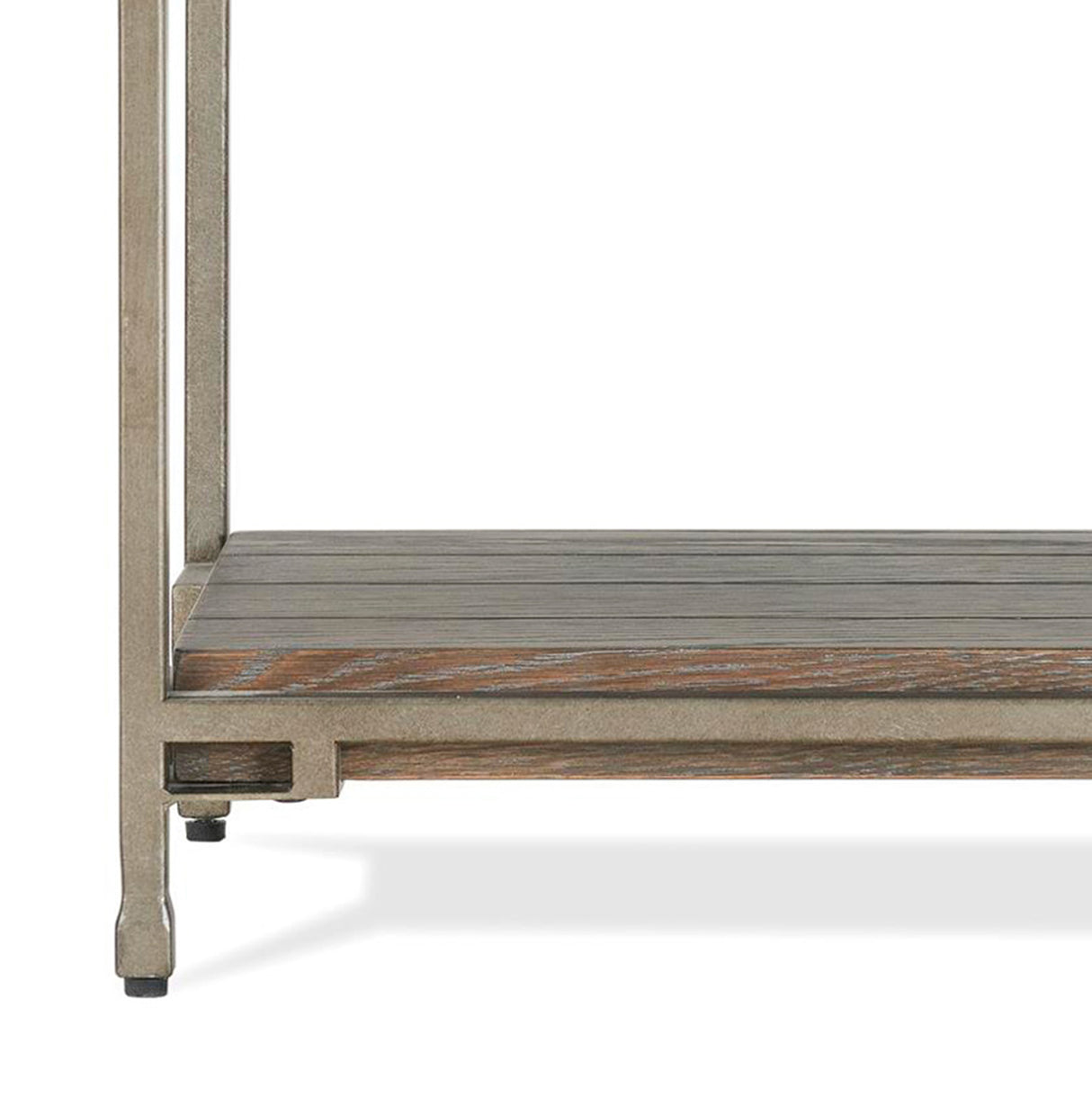 Corbeta Metal Frame Wood Living Room Chairside Table