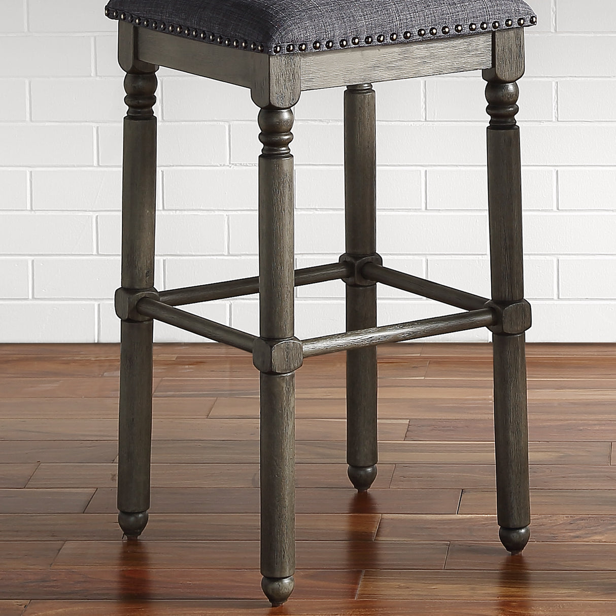 Arnhem Wood Upholstered Bar Stools, Set of 2