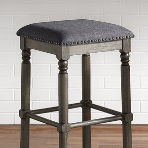 Arnhem Wood Upholstered Bar Stools, Set of 2