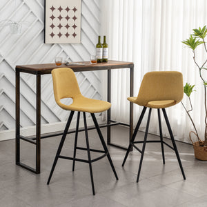 Porth Fabric Kitchen Counter Height Stools, Set of 2
