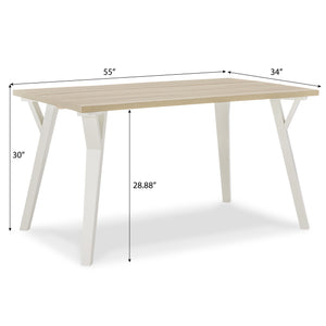 Alwynn Contemporary Rectangular Dining Table