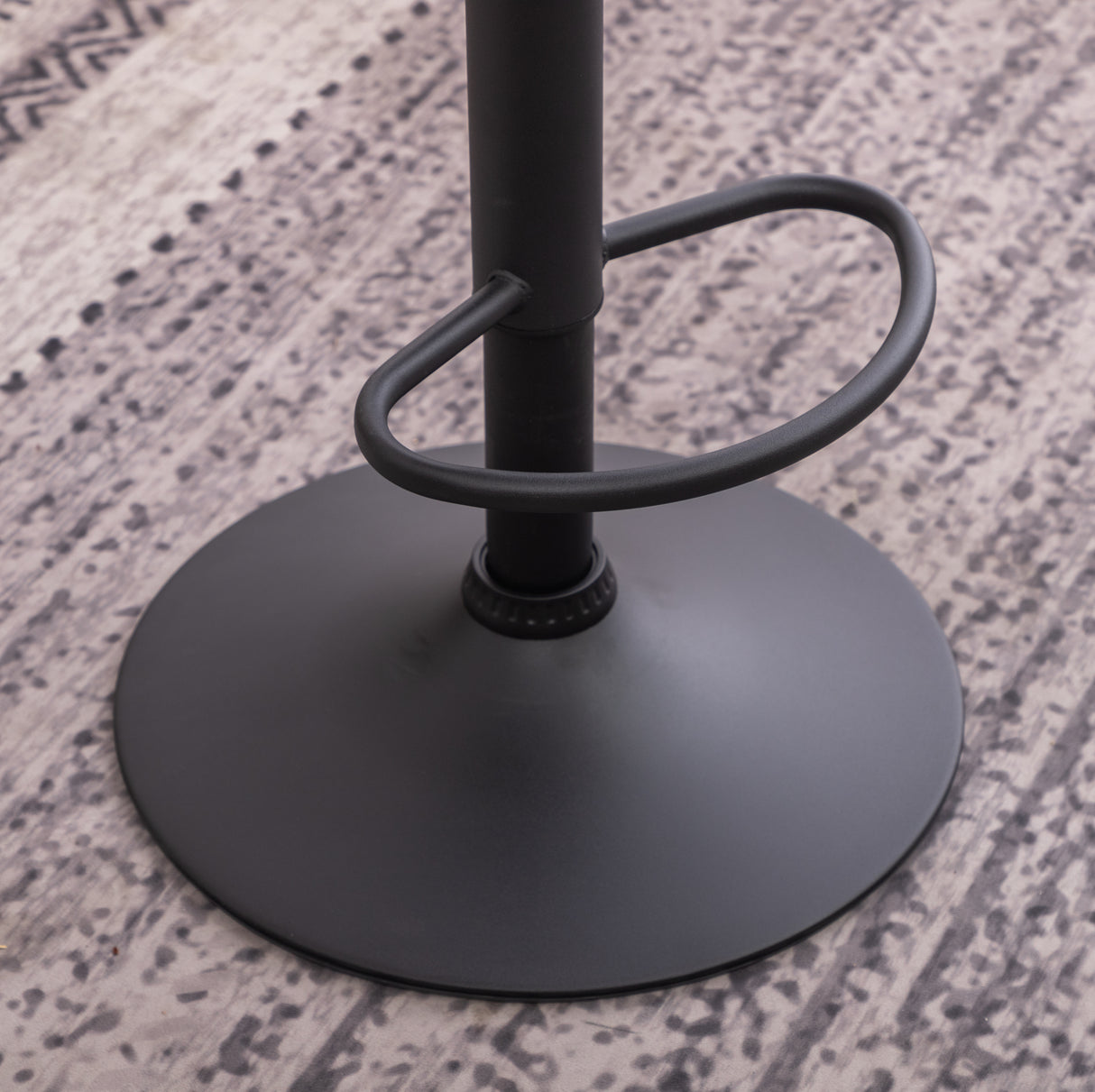 Masaccio Weathered Upholstery Airlift Adjustable Swivel Barstool