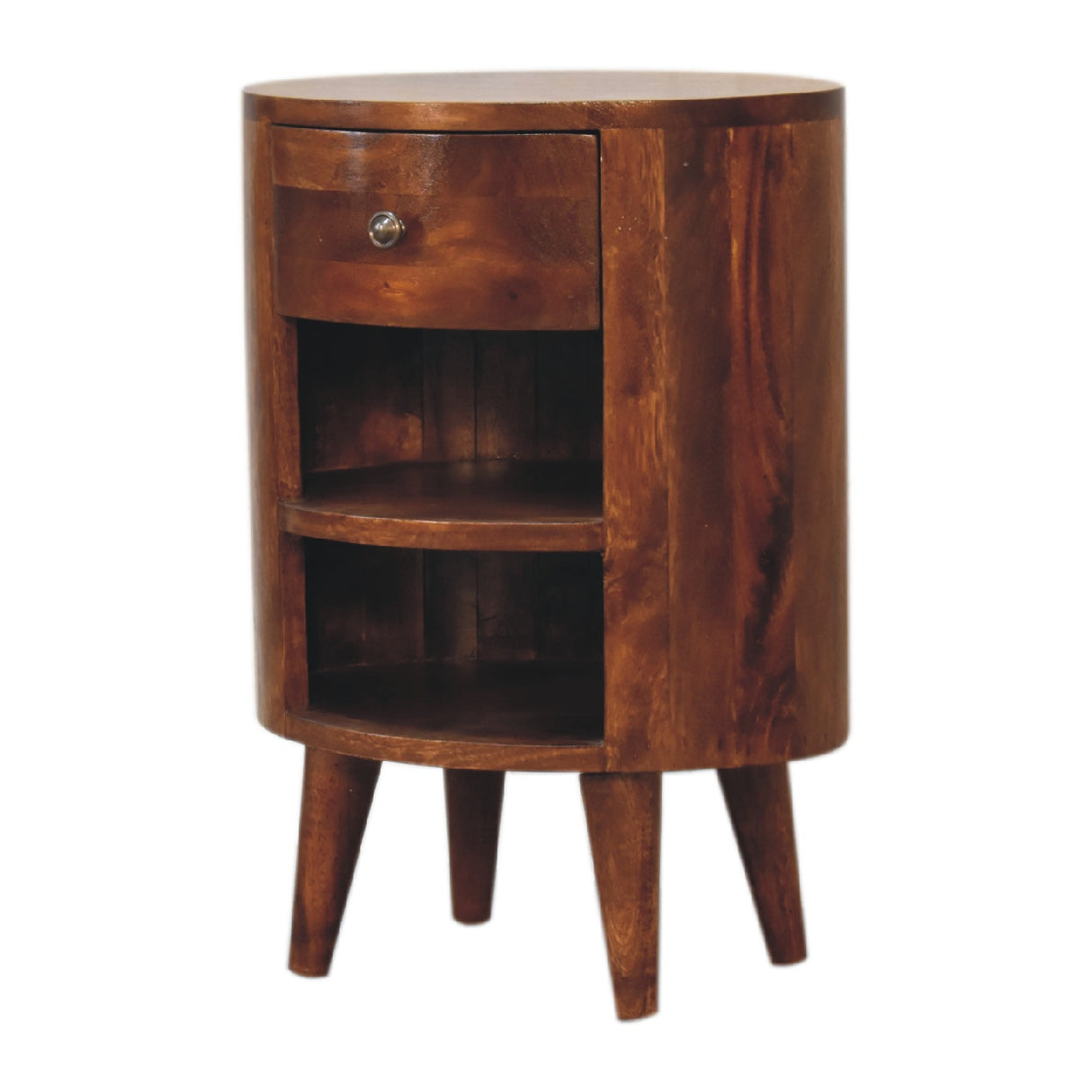 Solid Wood Cortez Nightstand - Chestnut Finish