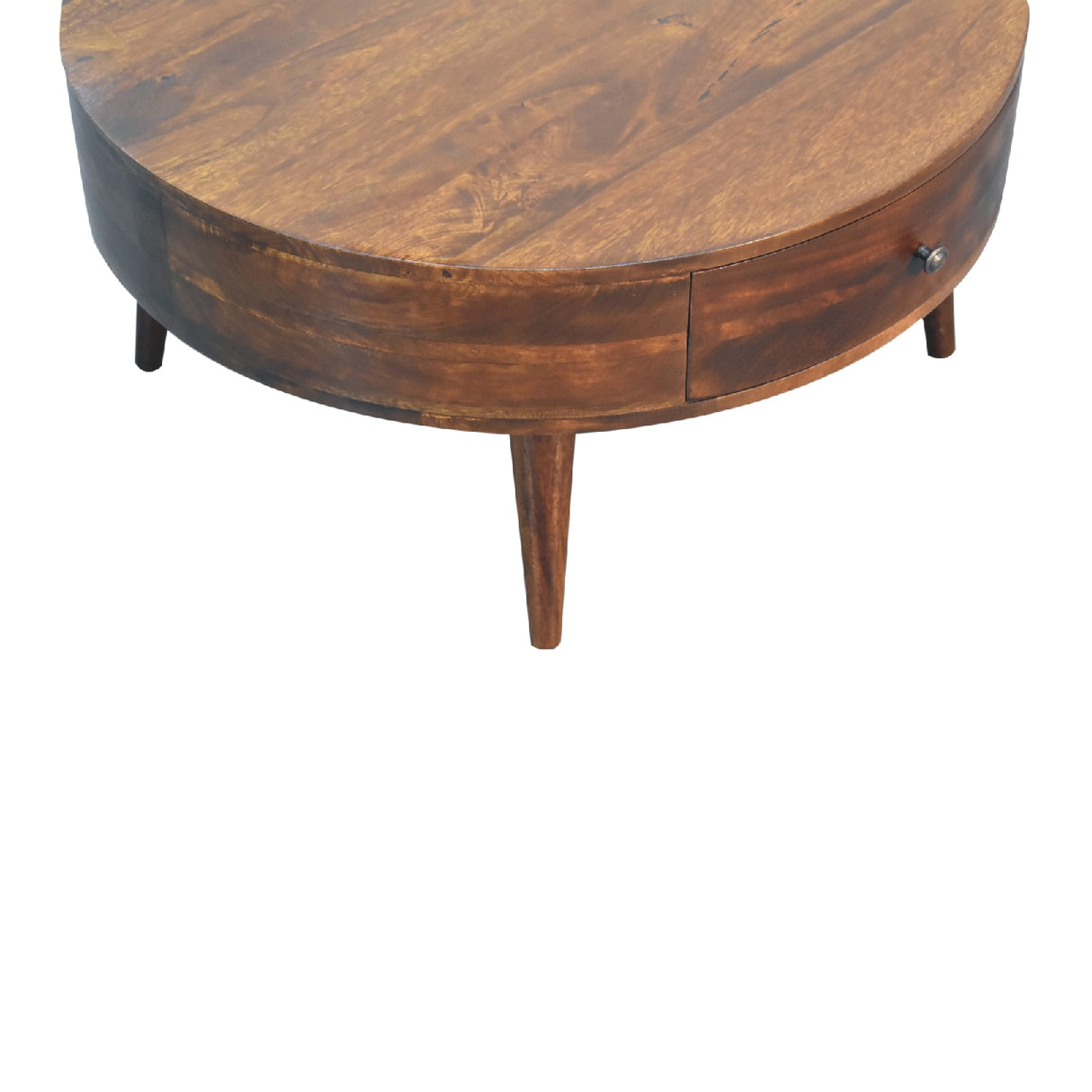 Solid Wood Odyssey Coffee Table, 2-Drawer, Nordic Legs