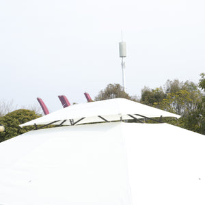 13x10 Outdoor Patio Gazebo Canopy Tent with Ventilated Double Roof