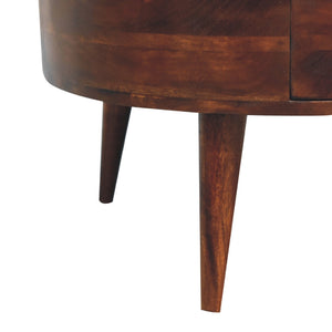 Solid Wood Odyssey Coffee Table, 2-Drawer, Nordic Legs