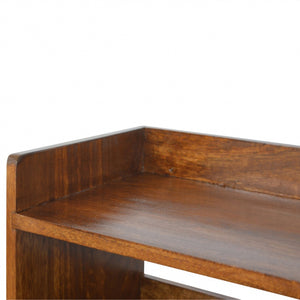Solid Wood Nordic Storage Bench in Chestnut