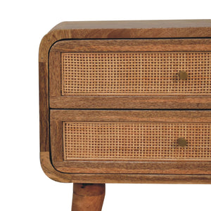 Close-Knit 2-Drawer Nightstand, Nordic Legs