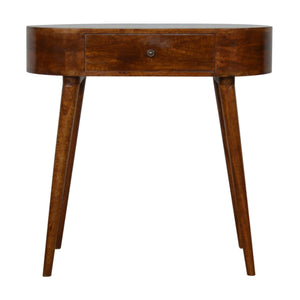 Solid Wood Albion Console, 1 Drawer, Chestnut
