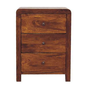 Naya Nightstand, 3-Drawers, Chestnut