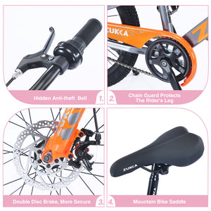 ZUKKA 20 Inch Mountain Bike for Ages 7-10