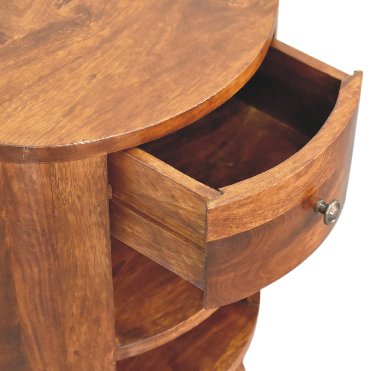 Solid Wood Cortez Nightstand - Chestnut Finish