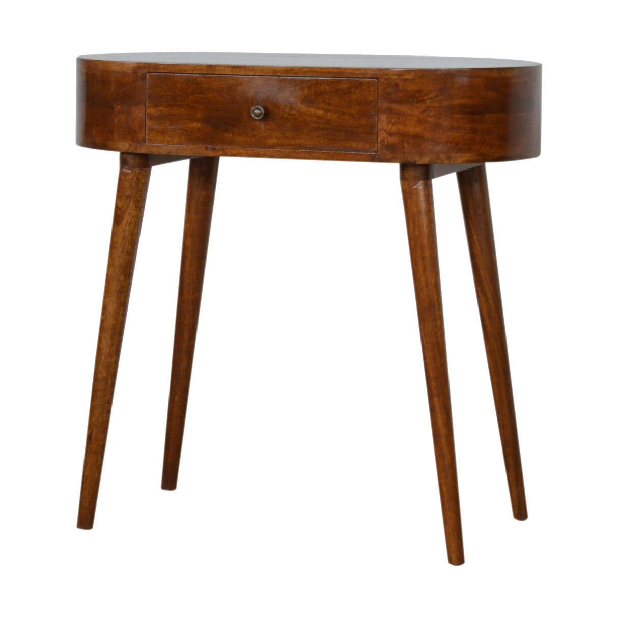 Solid Wood Albion Console, 1 Drawer, Chestnut
