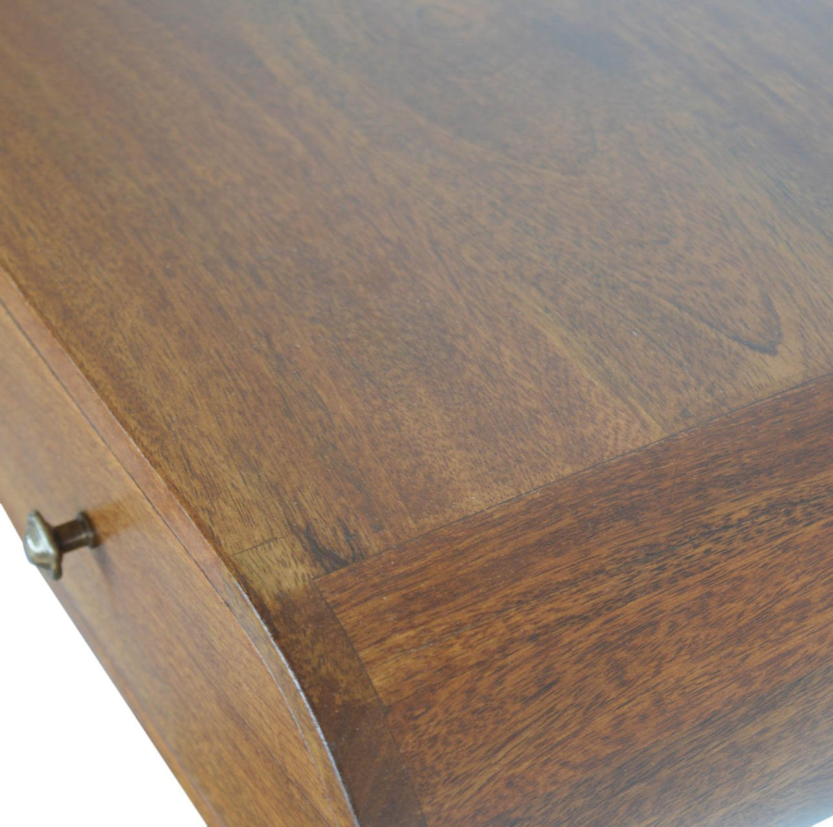 Solid Wood Floating London Console, 2-Drawers, Chestnut