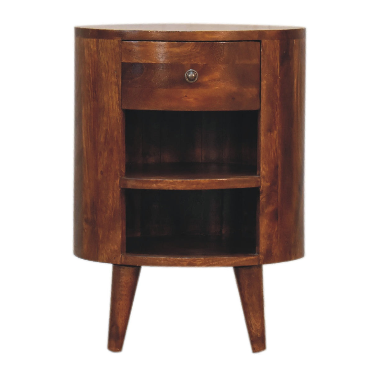 Solid Wood Cortez Nightstand - Chestnut Finish