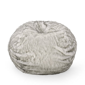 Negar 5 Foot Rounded Short Faux Fur Bean Bag