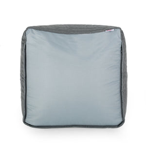 Bambo Faux Leather Rectangle Pouf