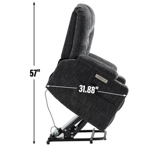 Large Power Lift Recliner Chair with Massage and Heat