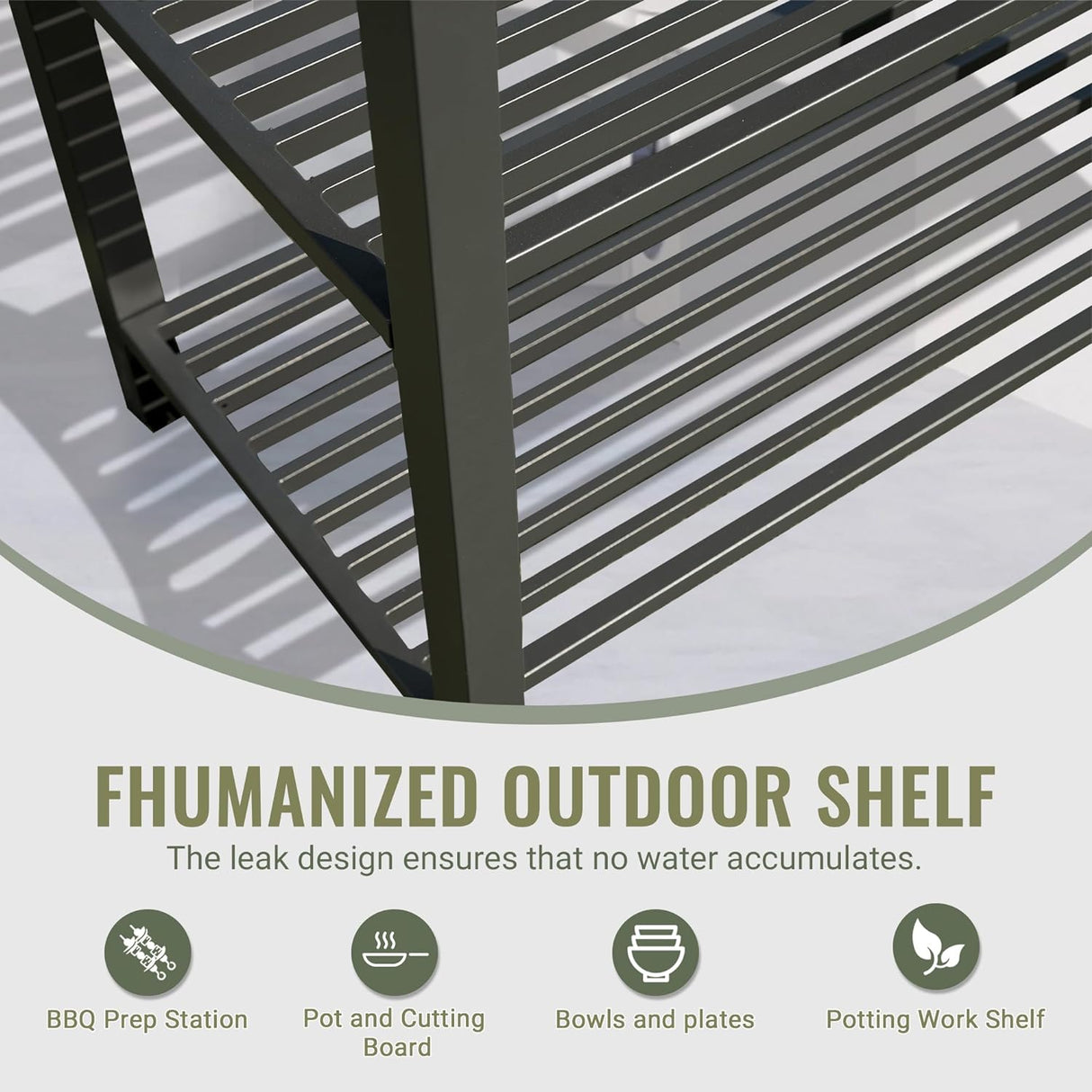 Outdoor Kitchen Island with Storage