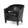 Brown Bonded Leather Club Chair