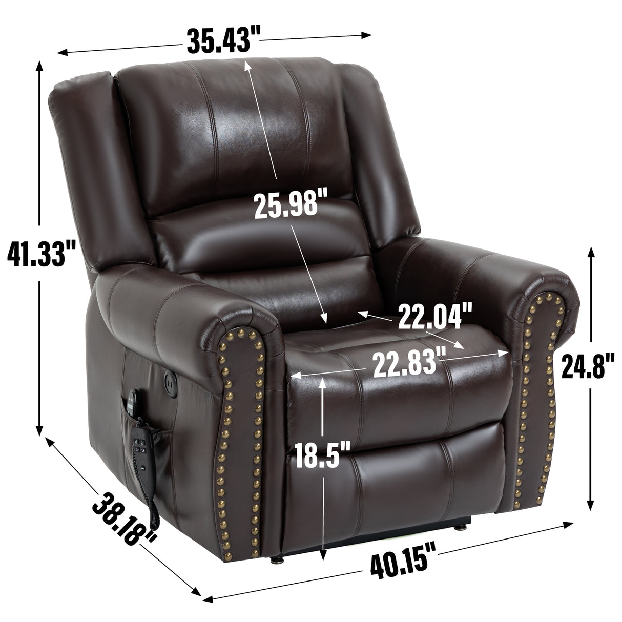 Power Lift Recliner Chair with Heat and Massage