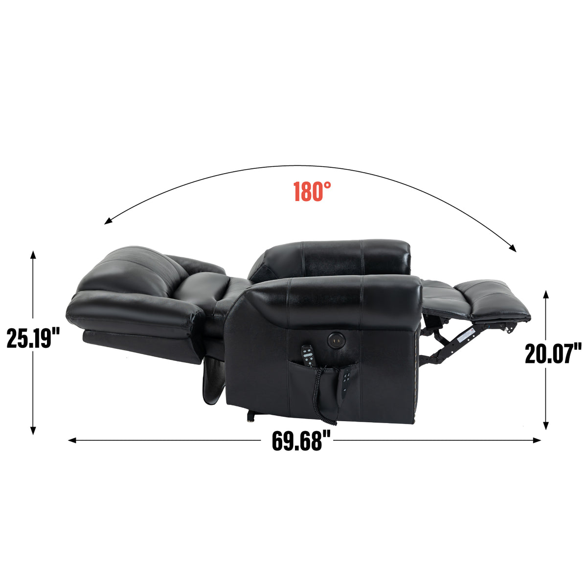 Power Lift Recliner Chair with Heat & Massage