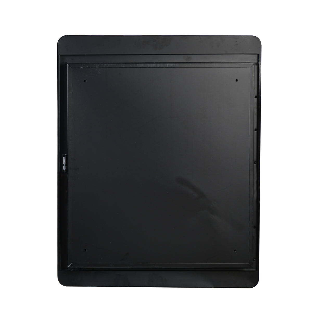 Black 24x30 Inch Metal Framed Wall Mount or Recessed Mirror Cabinet