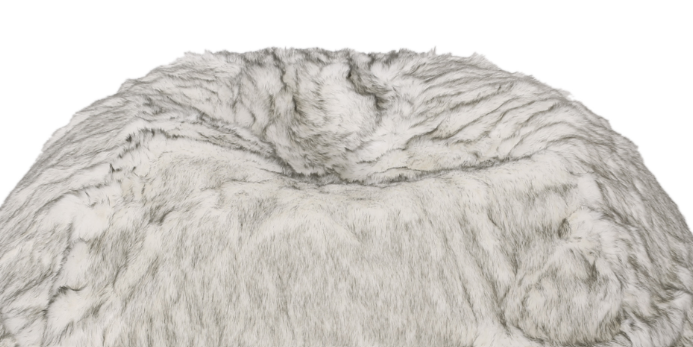 Negar 5 Foot Rounded Short Faux Fur Bean Bag