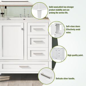 30" Modern Bathroom Vanity with Sink Combo Set