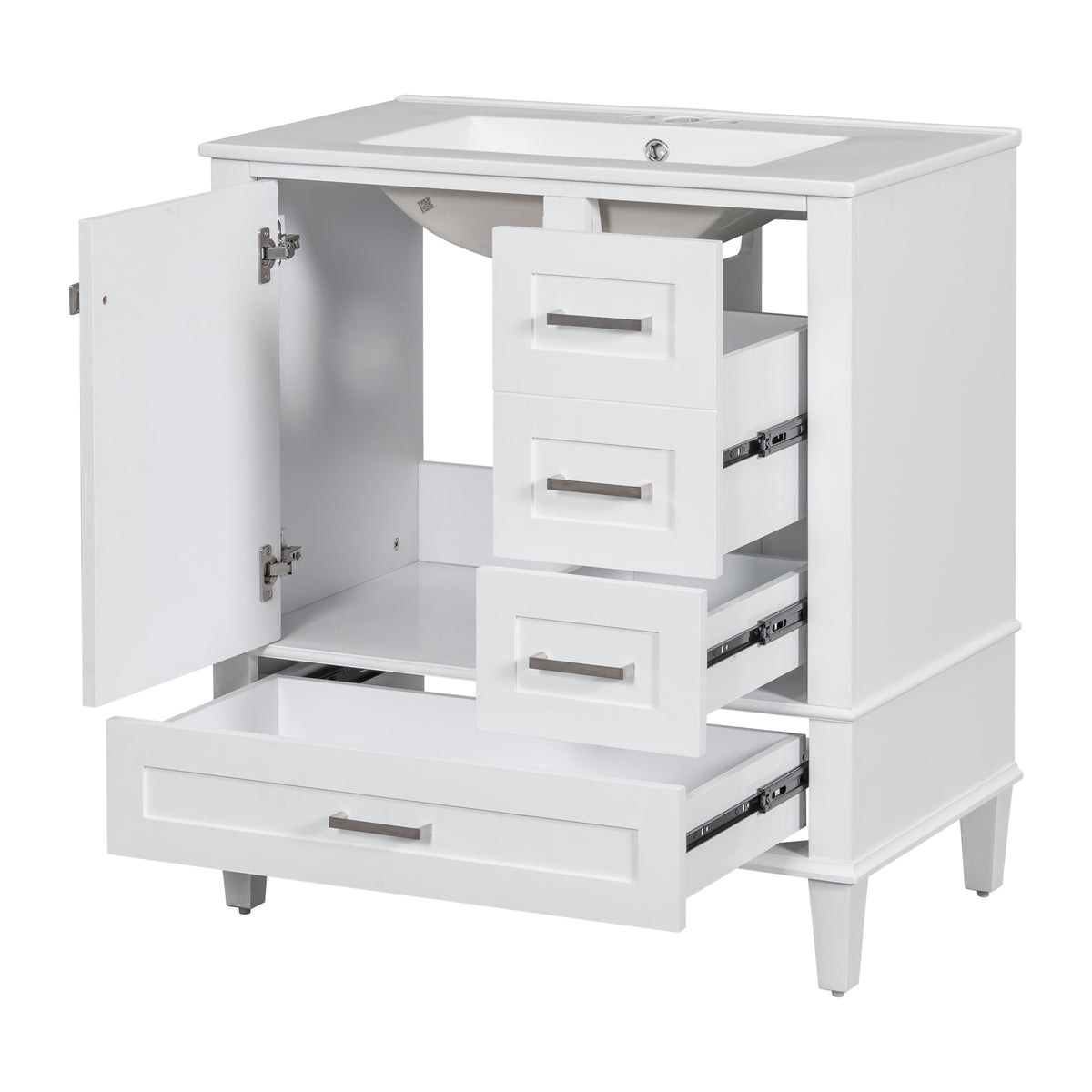 30" Modern Bathroom Vanity with Sink Combo Set