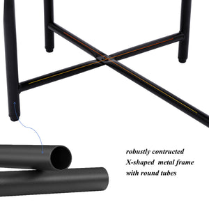 Round Coffee Table with Storage Tray