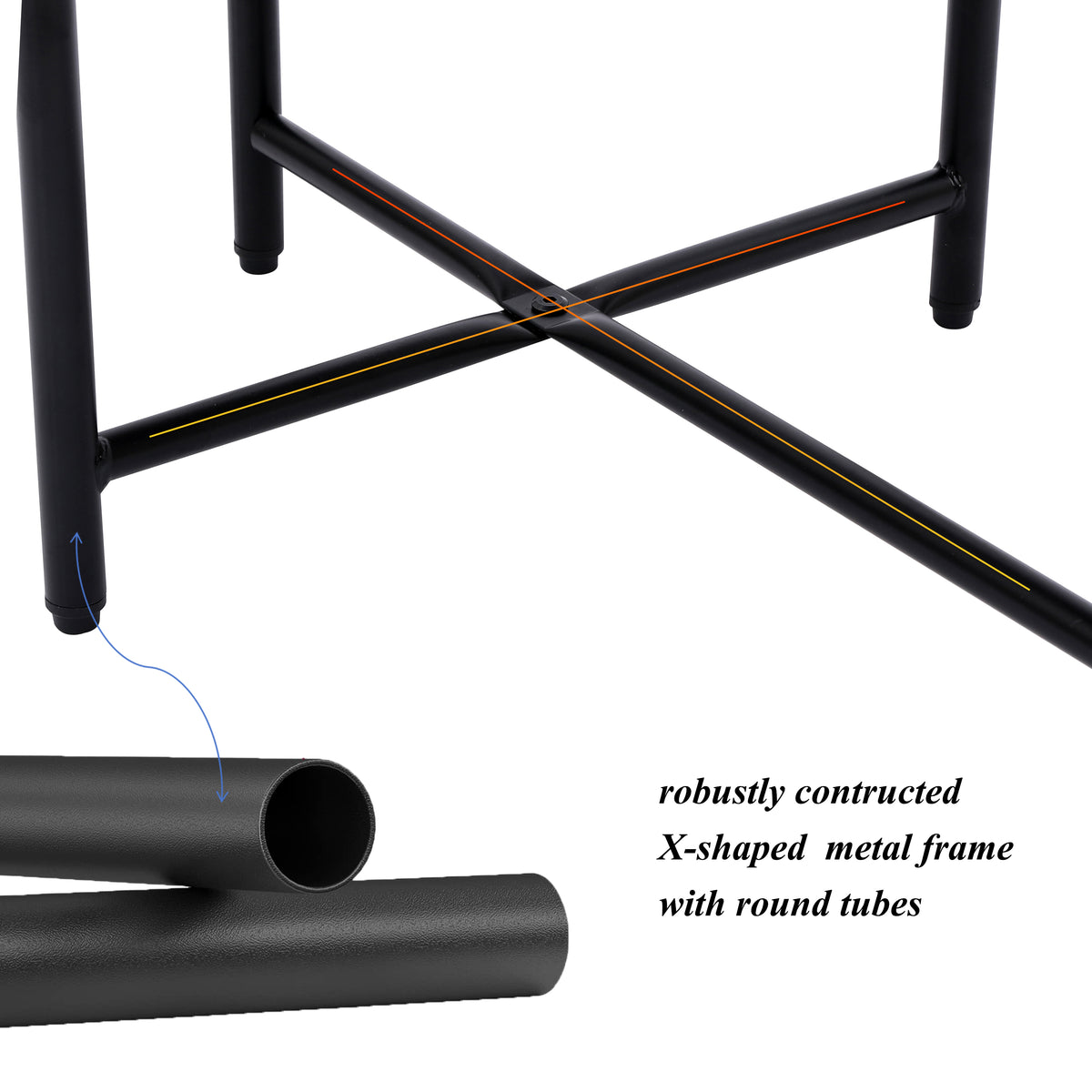 Small Coffee Tables 2-Tier Modern Sofa Side Table with Wood Storage Shelf