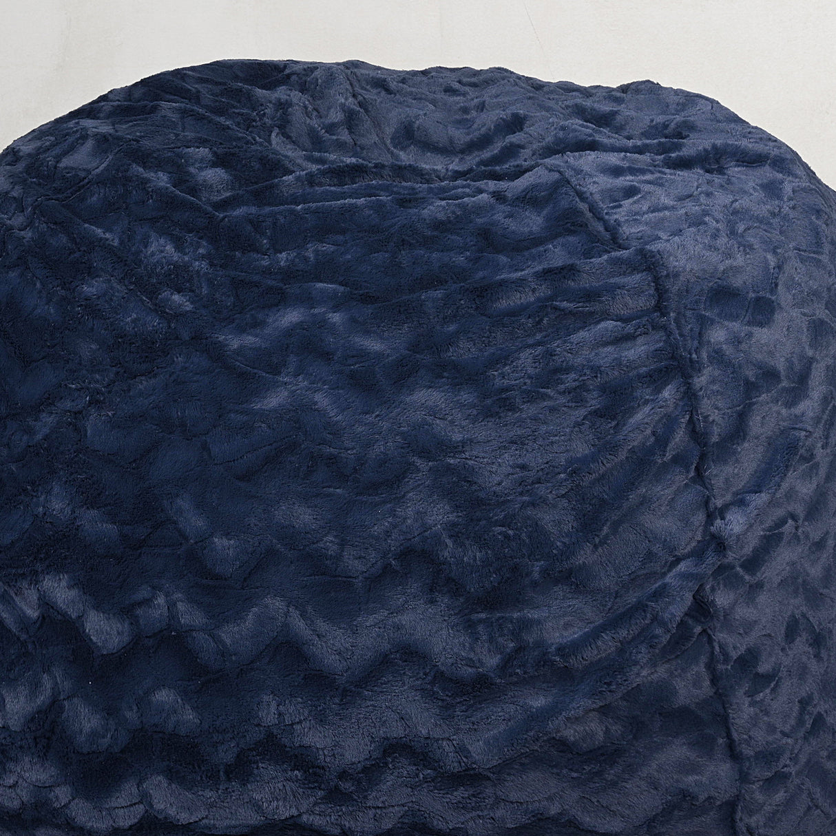 Faux Fur Bean Bag Chair, Navy