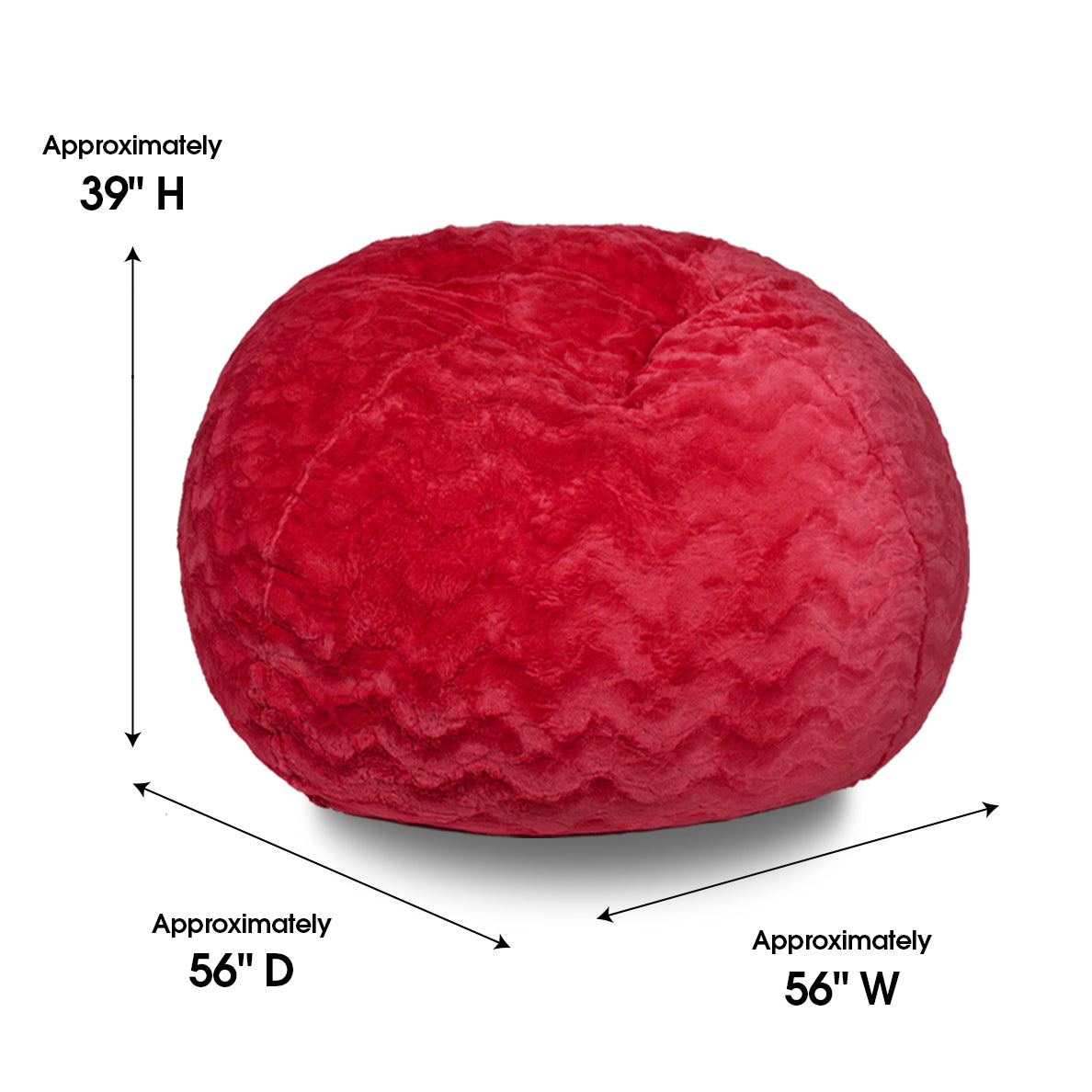 Faux Fur Bean Bag Chair – 5ft Cozy Lounger