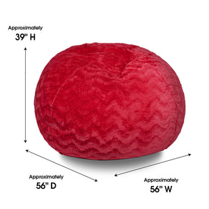 Faux Fur Bean Bag Chair – 5ft Cozy Lounger
