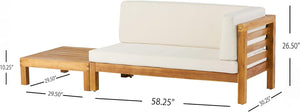 Oana Right Corner Bench and Coffee Table