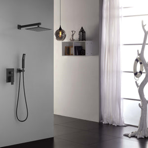 10 Inch Shower Head Bathroom Luxury Rain Mixer Shower Complete Combo Set