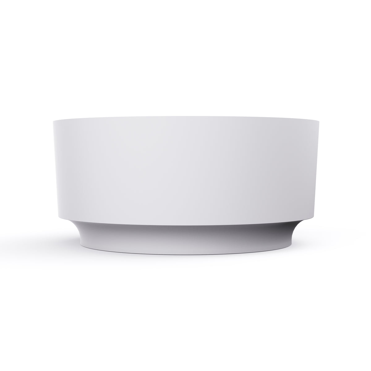 49 Inch Round Shape Freestanding Solid Surface Soaking Bathtub