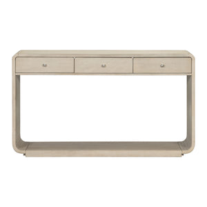Console Table With 3 Drawers And Display Shelf