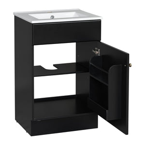 Bathroom Vanity With Sink, Cabinet With Adjustable Shelf