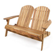 Outdoor Adirondack Rocking Loveseat With Hand Crafted Details - Best Buy Furniture