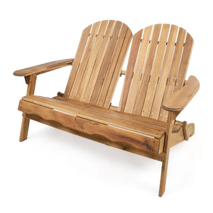 Outdoor Adirondack Rocking Loveseat With Hand Crafted Details - Best Buy Furniture