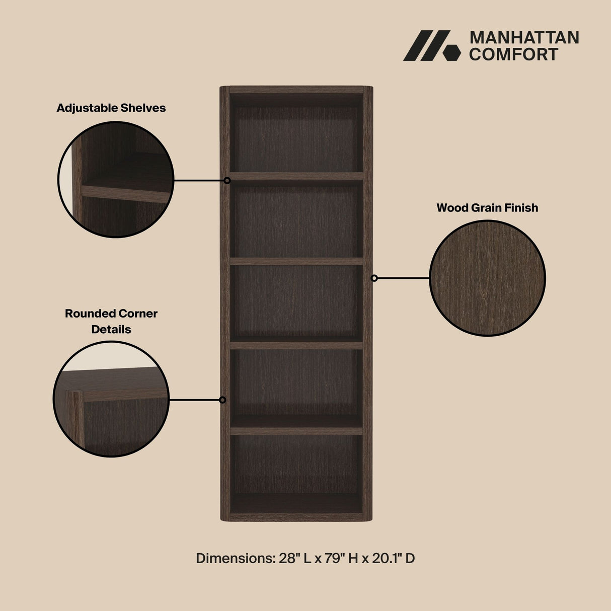 Rivington - Open Bookcase