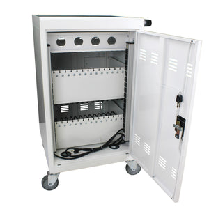 Mobile Charging Cart Station For book, Tablet And Laptop Computer With Power Strip Included