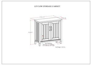 Lev - Low Storage Cabinet - Smoky Brown