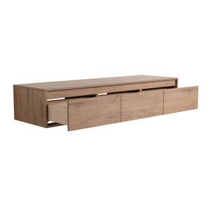 Modern Minimalist Bathroom Cabinet With Soft Close Drawers And Floating Mounting Design