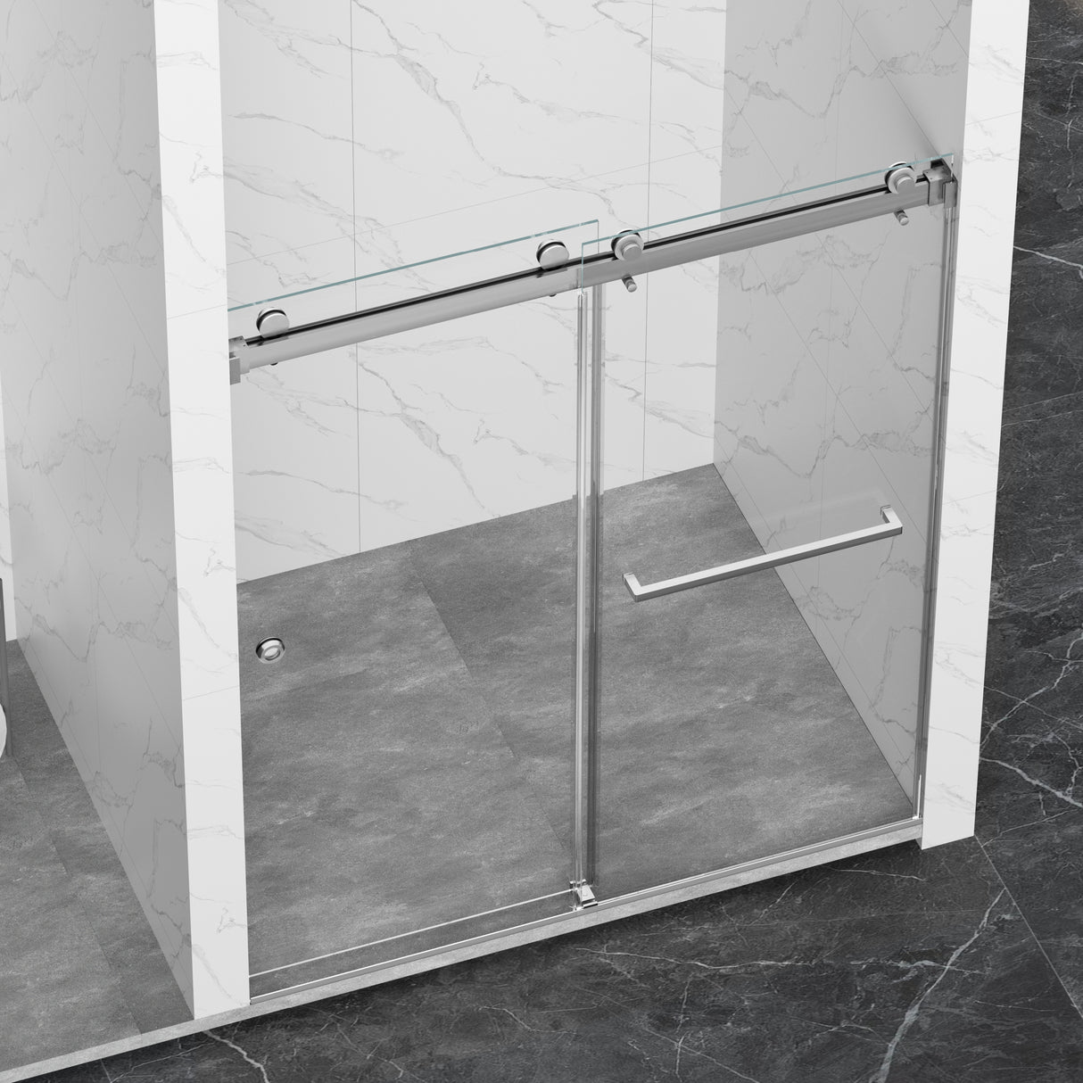 55-59" x 72" Frameless Shower Door