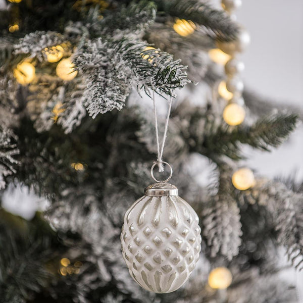 Glass Decorative Hanging Ball Christmas Tree Ornaments (Set of 12)