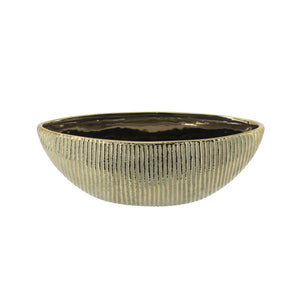 Ceramic Planter Bowl with Textured Finish