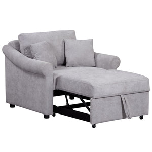 Convertible Sleeper Chair With Adjustable Backrest